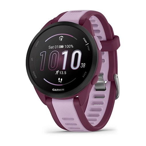Умные часы Garmin Forerunner 165 Music Berry/Lilac 010-02863-33 - фото 81867