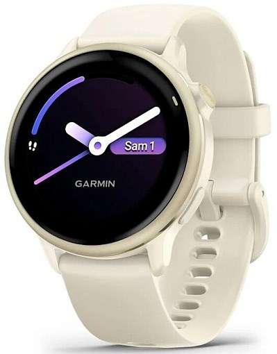 Умные часы Garmin Vivoactive 6 Lunar Gold with Bone Silicone Band 010-02985-01 - фото 81868