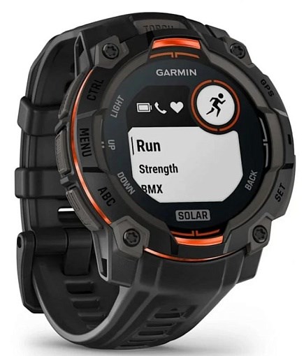 Умные часы Garmin Instinct 3 45mm Solar Black with Black Band 010-02934-00 - фото 81870