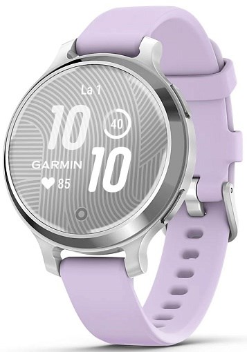 Умные часы Garmin Lily 2 Active Silver with Purple Jasmine Silicone Band 010-02891-01 - фото 81871