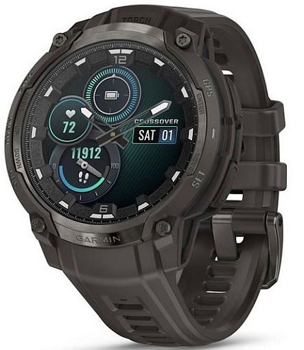 Умные часы Garmin Instinct Crossover AMOLED Charcoal with Charcoal Band 010-03398-00 - фото 81872