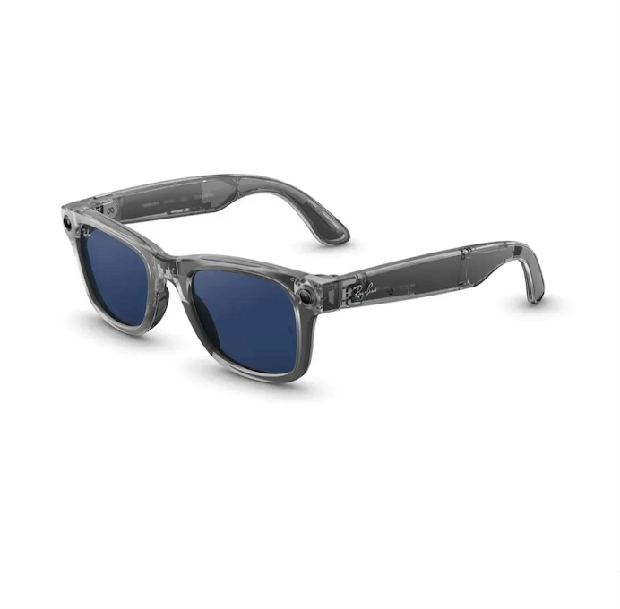 Умные очки Ray-Ban Meta Wayfarer GEN2 (2025) RW4012 Shiny Transparent Grey/Clear Sapphire Transitions L 4665299811277 - фото 82321