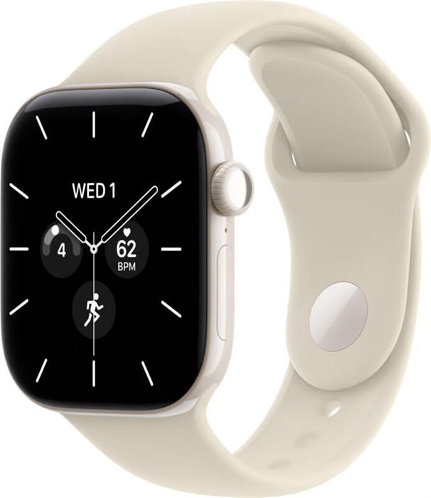 Умные часы Watch S12 46mm GPS + Cellular Pearl White Ceramic Case with Sand Sport Band S/M (MJH14) MJH14 - фото 82975