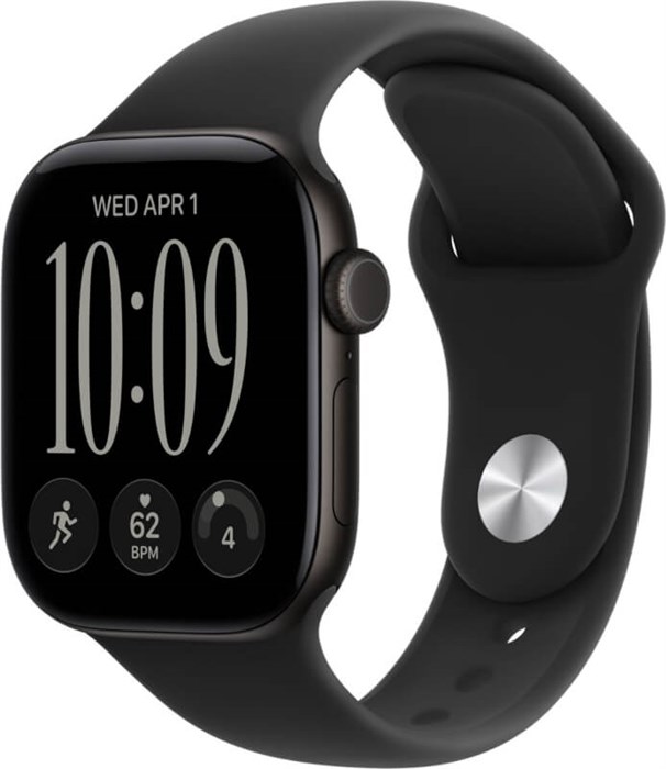 Умные часы Watch S12 46mm GPS + Cellular Black Aluminum Case with Black Sport Band S/M (MJG84) MJG84 - фото 83006