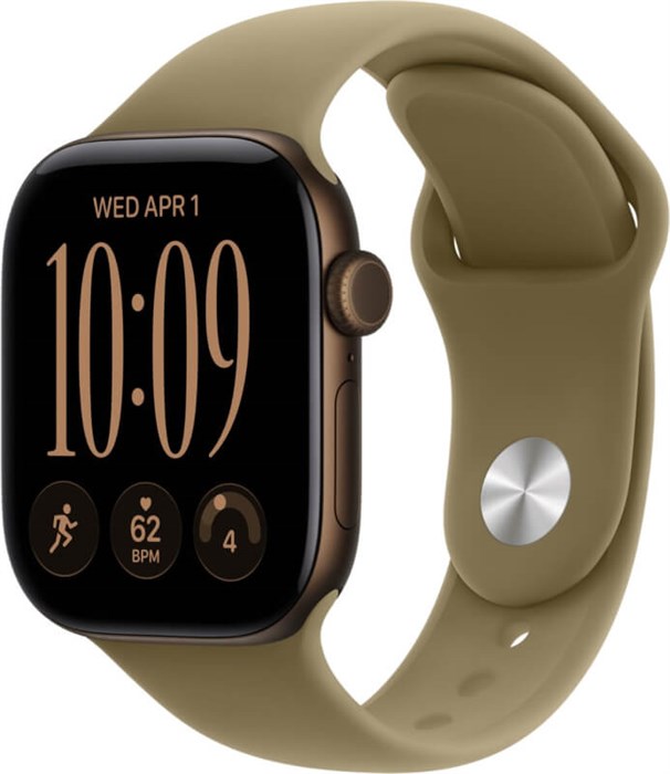 Умные часы Watch S12 42mm GPS + Cellular Dark Bronze Aluminum Case with Olive Sport Band M/L (MJG54) MJG54 - фото 83012