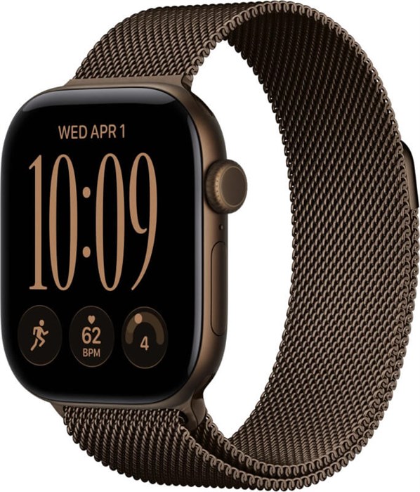Умные часы Watch S12 46mm GPS + Cellular Dark Bronze Aluminum Case with Dark Bronze Milanese Loop M/L (MKDG4) MKDG4 - фото 83046