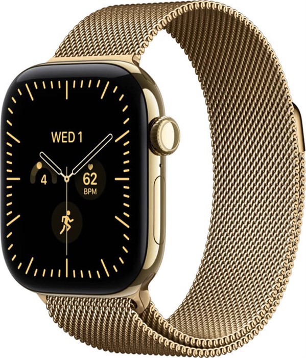 Умные часы Watch S12 46mm GPS + Cellular Radiant Gold Titanium Case with Radiant Gold Milanese Loop S/M (MJGU4) MJGU4 - фото 83060