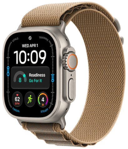 Умные часы Watch Ultra 4 49mm GPS + Cellular Natural Titanium Case with Desert Alpine Loop Small (MJAE4) MJAE4 - фото 83199