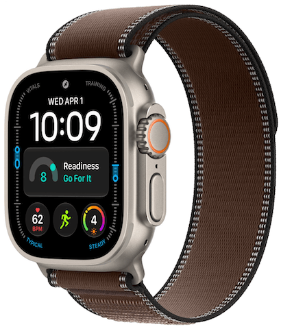 Умные часы Watch Ultra 4 49mm GPS + Cellular Natural Titanium Case with Dark Umber Trail Loop S/M (MJCR4/MK8J4) MJCR4/MK8J4 - фото 83214