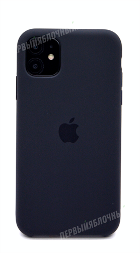 Чехол для iPhone 11 Silicone Case (Black), черный (OR) - фото 8377