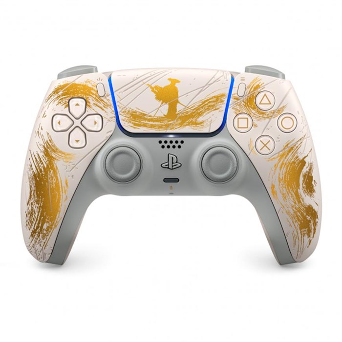 Беспроводной геймпад Sony DualSense для PS 5 Ghost of Yotei Gold Limited Edition 4665299811630 - фото 86937