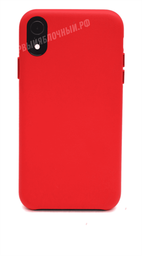 Чехол для iPhone Xr кожаный, KeepHone, красный - фото 9746