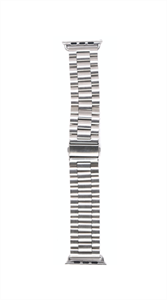 Ремешок для Watch 42/44mm, металлический, блочный браслет (вариант 2), серебристый