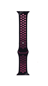 Ремешок для Watch 42/44mm, Nike, черный/розовый