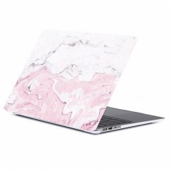 Чехол для MacBook Pro Retina 13' Gurdini (2016-2019, Touchbar), пластиковый, мрамор розовый