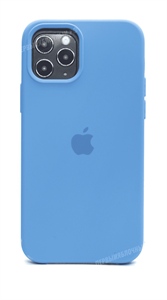 Чехол для iPhone 12/12 Pro Silicone Case HQ, голубой