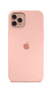 Чехол для iPhone 12 Pro Max Silicone Case HQ, светло-розовый