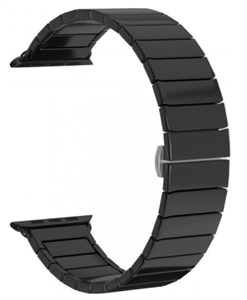 Ремешок для Watch 42/44mm, керамический, блочный браслет (вариант 1), черный