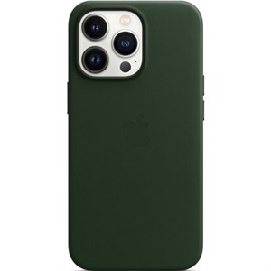 Чехол для iPhone 13 Pro Leather Case MagSafe, зеленая секвойя