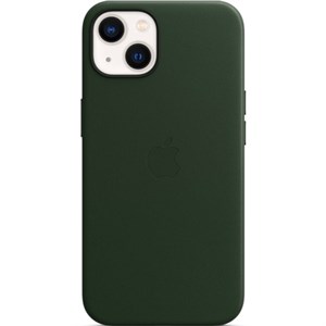 Чехол для iPhone 13 Leather Case MagSafe, зеленая секвойя