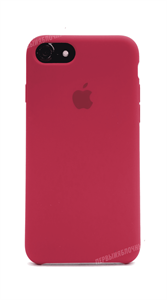 Чехол для iPhone SE2020-22/7/8 Silicone Case (Raspberry) малиновый (OR)