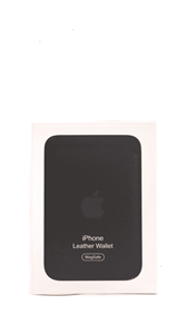 iPhone Leather Wallet MagSafe, черный