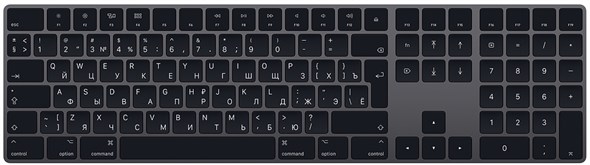 Клавиатура Apple Magic Keyboard с цифровой панелью, Space Gray, космический серый (MRMH2)