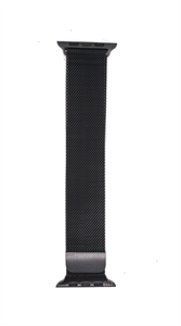 Ремешок для Watch 42/44/45/49mm, металлический, миланский сетчатый браслет, черный