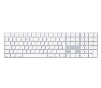 Клавиатура Magic Keyboard с цифровой панелью, Silver, серебристая (MQ052)