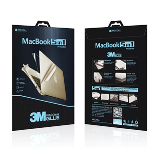 Защитная пленка для MacBook Pro 13' Retina Mocoll 5 в 1, (серия "Black Diamond"), Gray