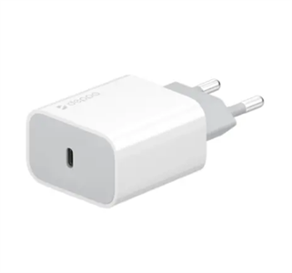 Сетевое зарядное устройство Deppa, USB Type-C, Power Delivery, 20W, белый