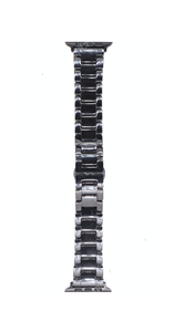 Ремешок для Watch 42/44/45/49mm, металлический, блочный браслет, черный