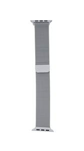 Ремешок для Watch 42/44/45/49mm, металлический, миланский сетчатый браслет, серебристый