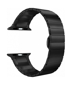 Ремешок LYAMBDA для Apple Watch 42-44-45mm металлический блочный, черный