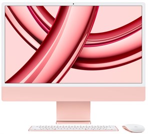 Моноблок iMac 24" Retina 4,5K, M3 (8C CPU, 10C GPU, 2023), 8 ГБ, 512 ГБ SSD, розовый (MQRU3)