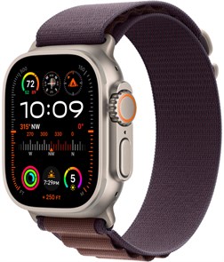 Умные часы Watch Ultra 2 49mm Titanium Case with Indigo Alpine Loop (MRET3)