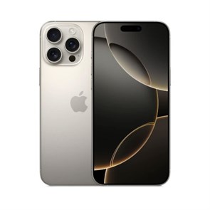 Смартфон iPhone 16 Pro 1Tb Natural Titanium, натуральный титан