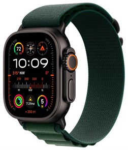 Умные часы Watch Ultra 2 (2024) 49mm Black Titanium Case with Dark Green Alpine Loop