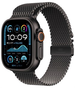 Умные часы Watch Ultra 2 (2024) 49mm Black Titanium Case with Black Titanium Milanese Loop