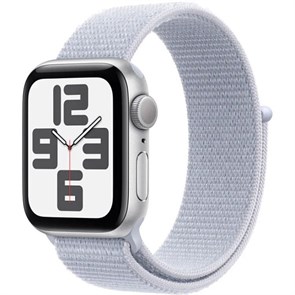 Умные часы Watch SE 2 44mm (2024) Silver Aluminum Case with Blue Sport Loop (MXET3) MXET3