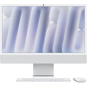 Моноблок iMac 24" 2024 Retina 4,5K (M4 10C CPU, 10C GPU) 16Gb, 256Gb SSD Silver, серебристый (MWUU3) MWUU3