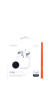 Защитный чехол для AirPods, силиконовый Deppa, белый 47009