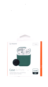 Защитный чехол для AirPods, силиконовый Deppa, темно-зеленый 47039