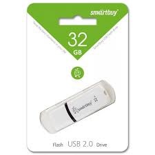 Флеш-накопитель USB 32GB SmartBuy, белый SB32GBPN-W