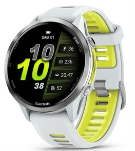Умные часы Garmin Forerunner 970 Titanium With Whitestone Case And Whitestone/Translucent Amp Yellow Band 010-02969-11