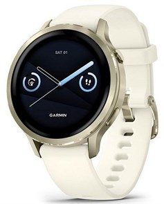 Умные часы Garmin Venu 4 41mm Lunar Gold with Bone Silicone Band 010-03013-00