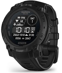 Умные часы Garmin Instinct 3 50mm Solar Tactical Edition Black with Black Silicone Band 010-02935-50