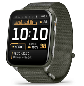 Умные часы Garmin Venu X1 Moss with Titanium Caseback and Moss Comfortfit Nylon Band 010-02980-05