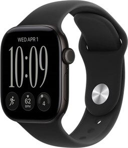 Умные часы Watch S12 46mm GPS Black Aluminum Case with Black Sport Band S/M (MJEK4) MJEK4