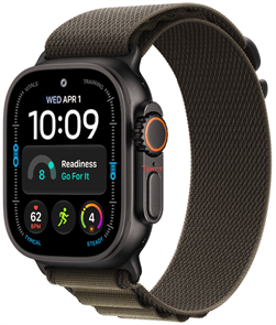 Умные часы Watch Ultra 4 49mm GPS + Cellular Black Titanium Case with Dark Olive Alpine Loop Small (MJCT4/MKDW4) MJCT4/MKDW4